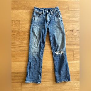 Lucky Brand High Rise Bridgette Crop Mini Boot Jean Size 00/ 24R